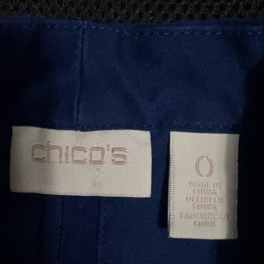 Chico's Ruffle Hem Military Style Jacket - Picture 8 of 9